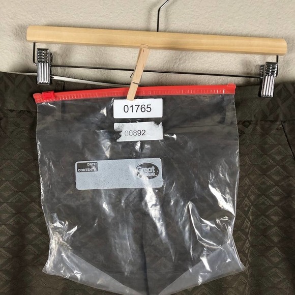 Banana Republic Pants Brown Martin Fit Geo Print Stretch Versatile Size 12 - Picture 16 of 16